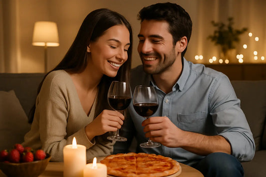 Romantičen večer doma – svečano vzdušje z vinom in Temptico čokolado